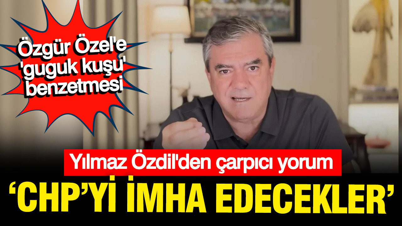 Yılmaz Özdil: CHP'yi imha edecekler