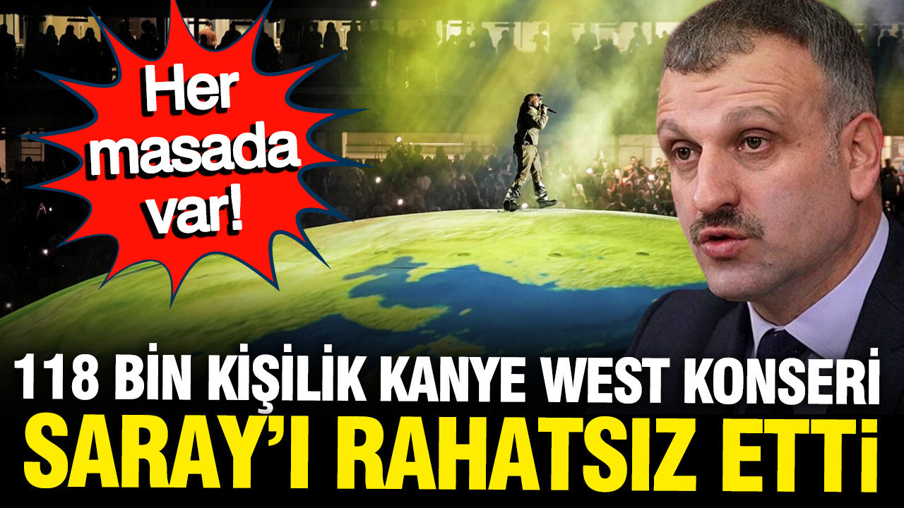 118 bin kişilik Kanye West konseri Saray'ı rahatsız etti