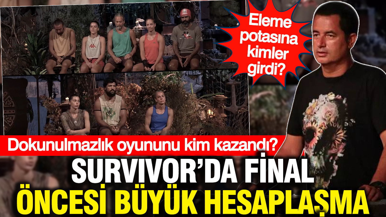 Survivor’da final öncesi büyük hesaplaşma: Dokunulmazlık oyununu kim kazandı? Eleme potasına kimler girdi?