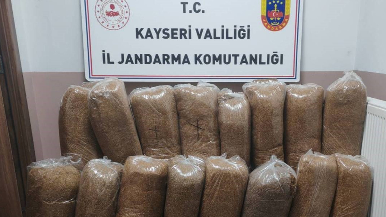 Yolcu otobüsünde 510 kilo kaçak tütün bulundu