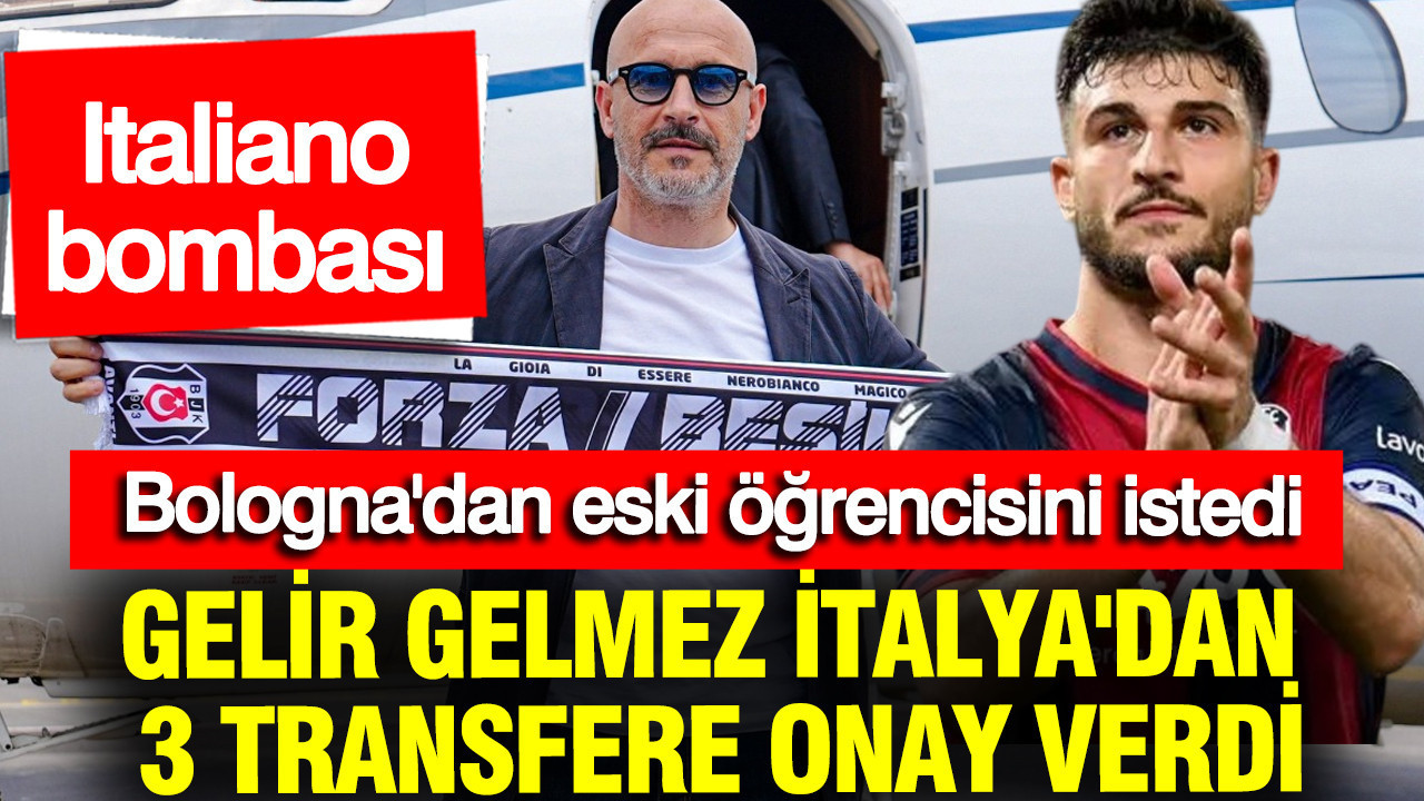 Bologna'dan eski öğrencisini istedi... Italiano, Beşiktaş'a gelir gelmez İtalya'dan 3 transfere onay verdi