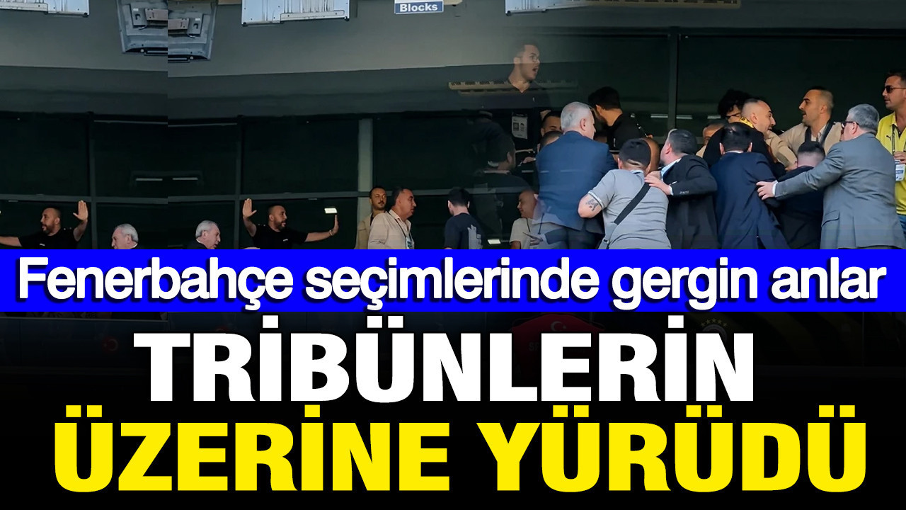 Aziz Yıldırım tribünlere yürüdü: Fenerbahçe seçimlerinde gerginlik