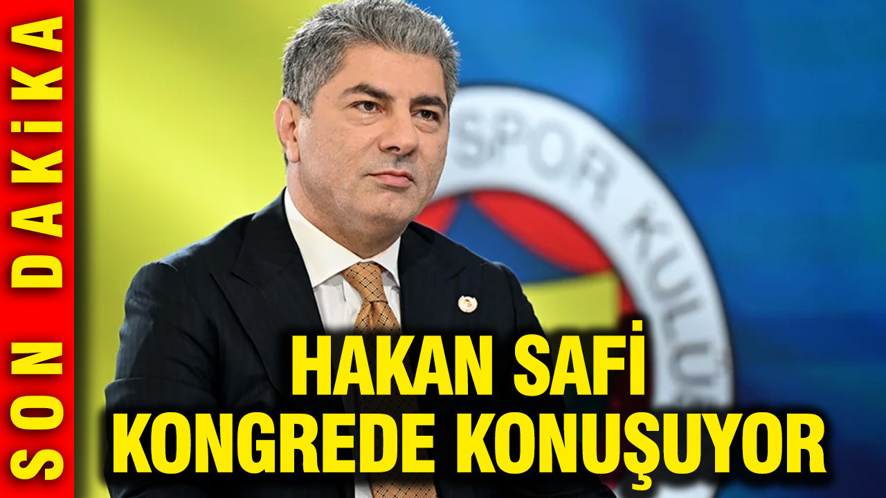 Hakan Safi kongrede açıklamalarda bulunuyor