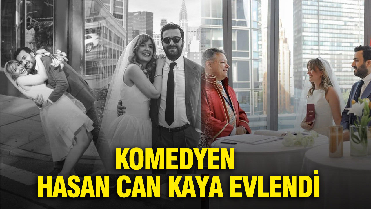 Komedyen Hasan Can Kaya evlendi