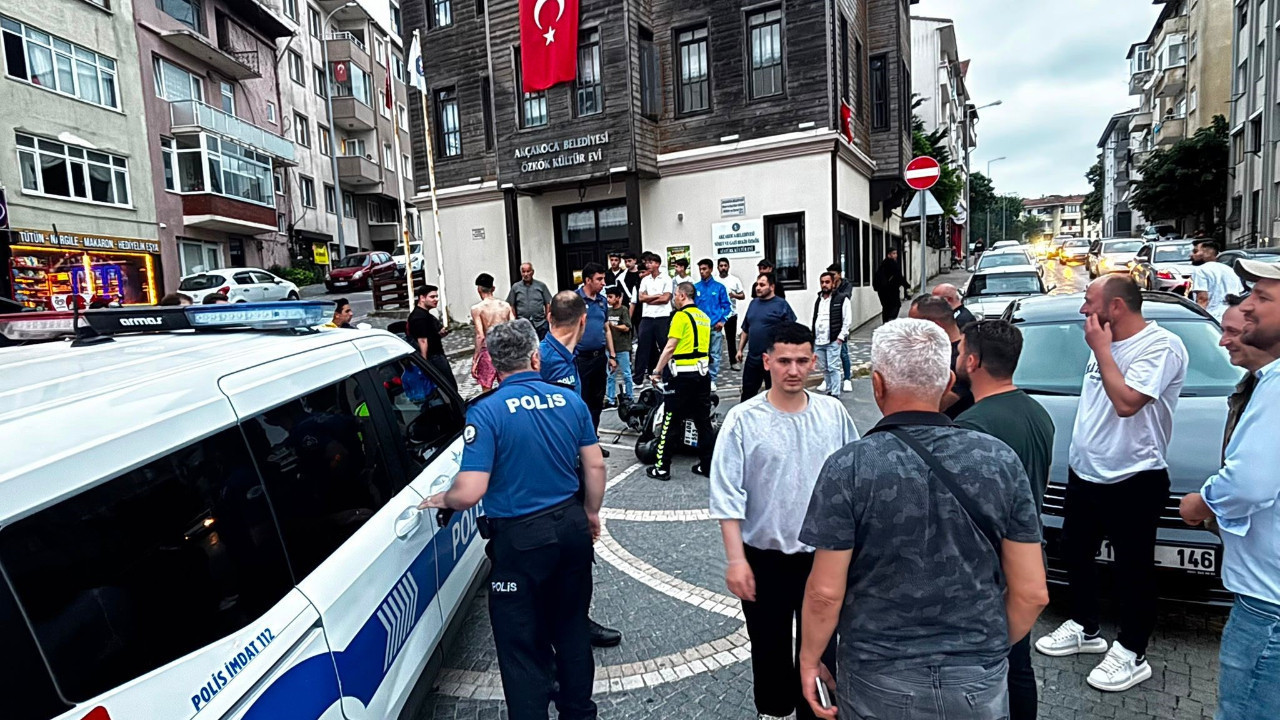 Motosikletli sürücünün kaçışı karakolda bitti