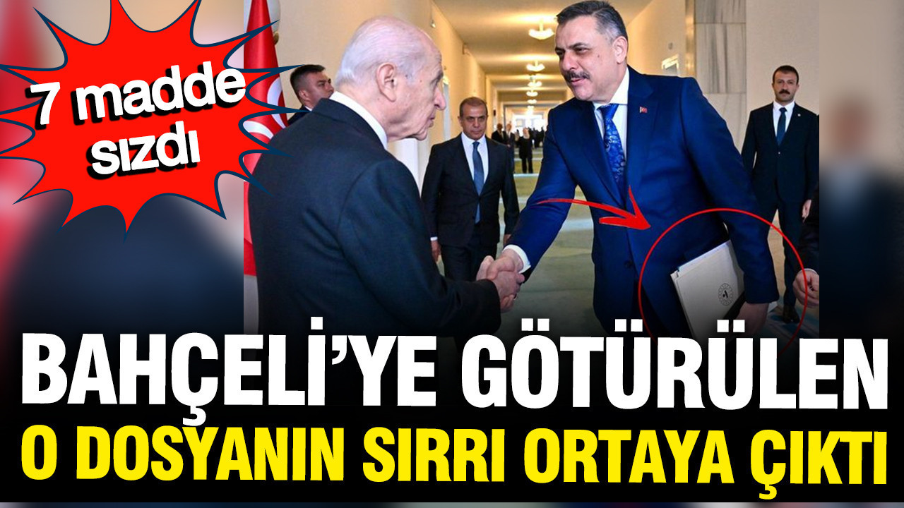 Mustafa Çiftçi'nin dosyasındaki 7 madde sızdı: Bahçeli ziyaretinin perde arkası ortaya çıktı