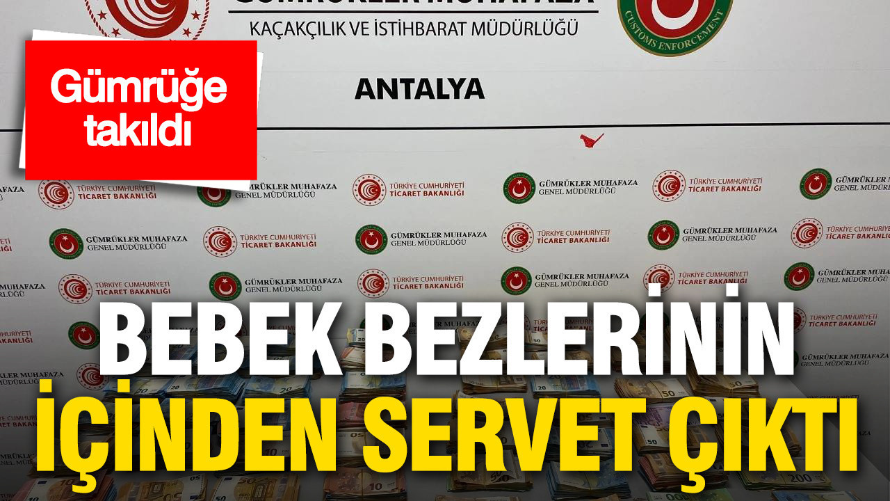 Bebek bezlerine gizlenen servet havalimanında ortaya çıktı: 