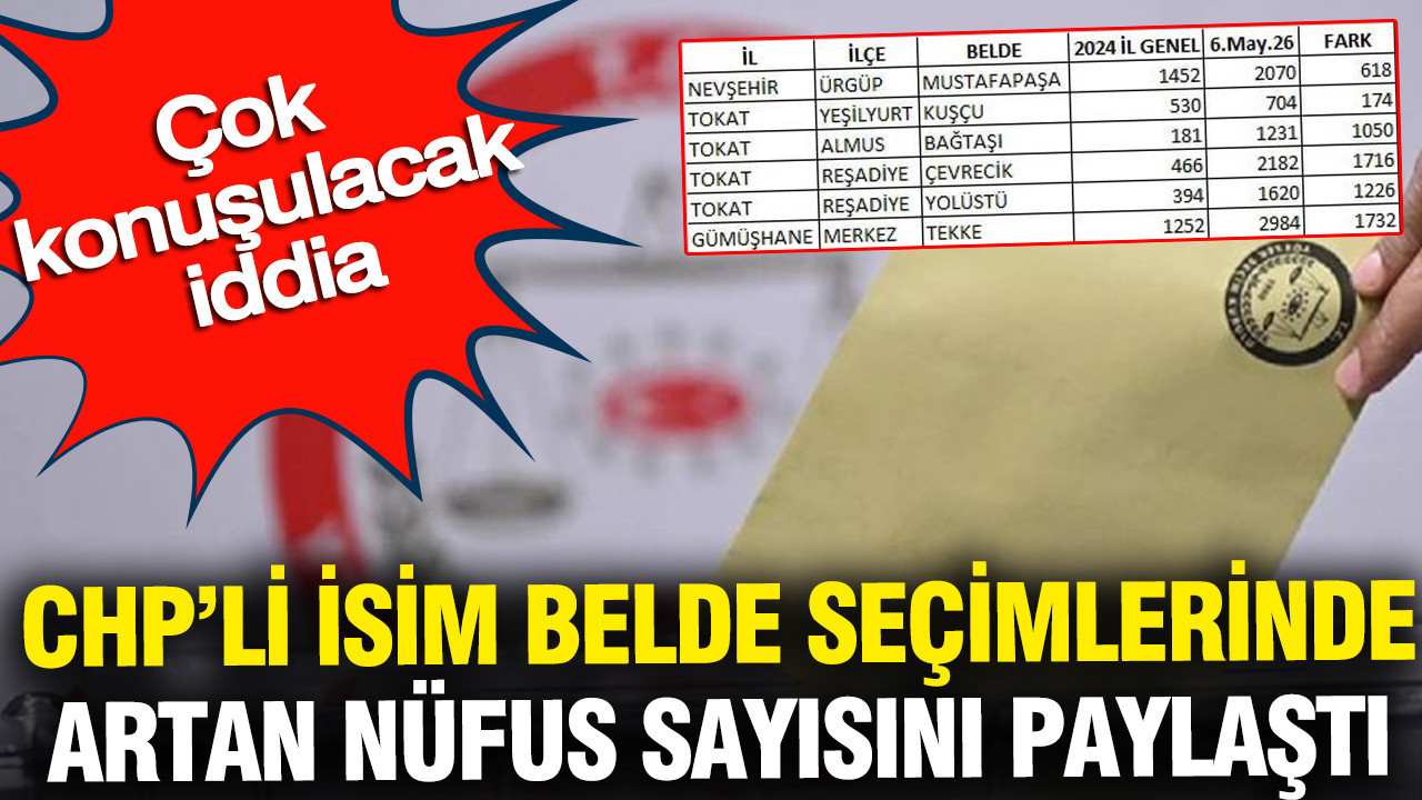 CHP'li isimden çok konuşulacak iddia: Belde seçimlerinde art