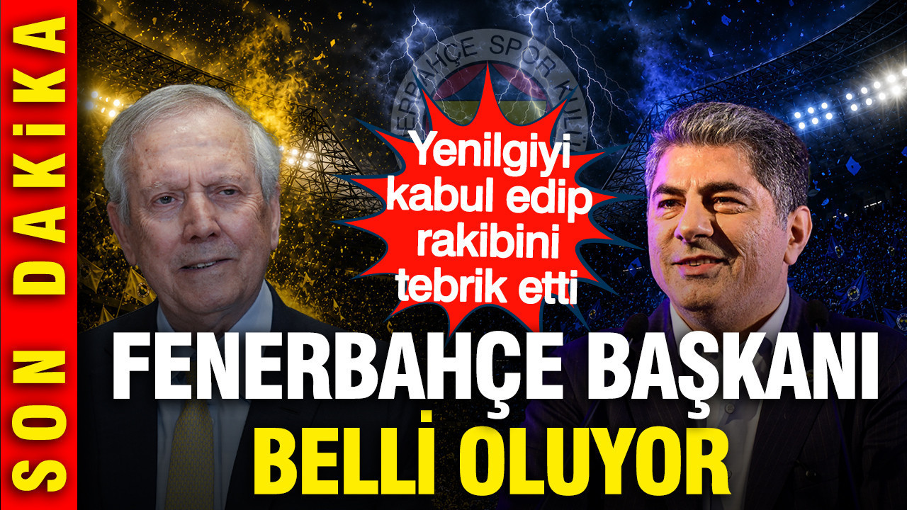 Fenerbahçe'nin yeni başkanı belli oluyor: Rakibini tebrik ed