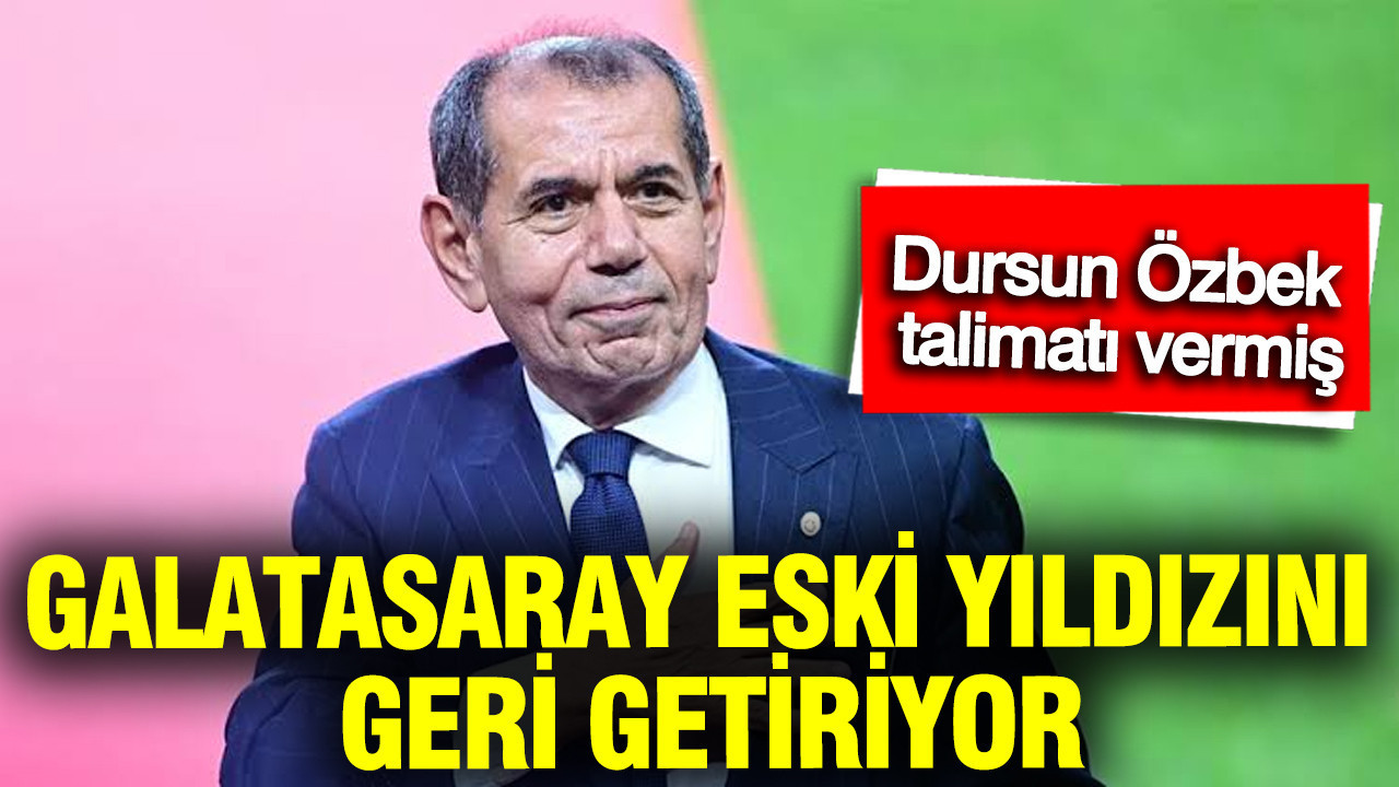 Galatasaray eski yıldızını geri getiriyor... Meğer Dursun Öz