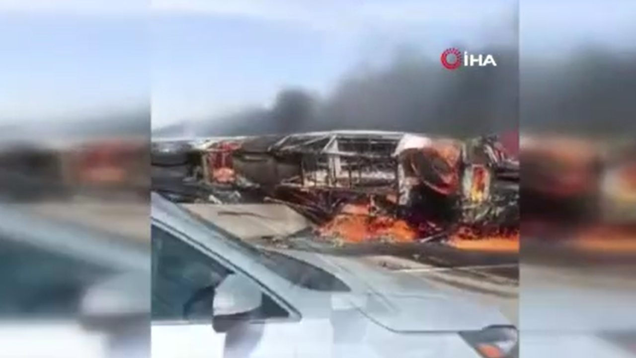 Irak’ta kaza yapan otobüs cayır cayır yandı: Çok sayıda ölü 