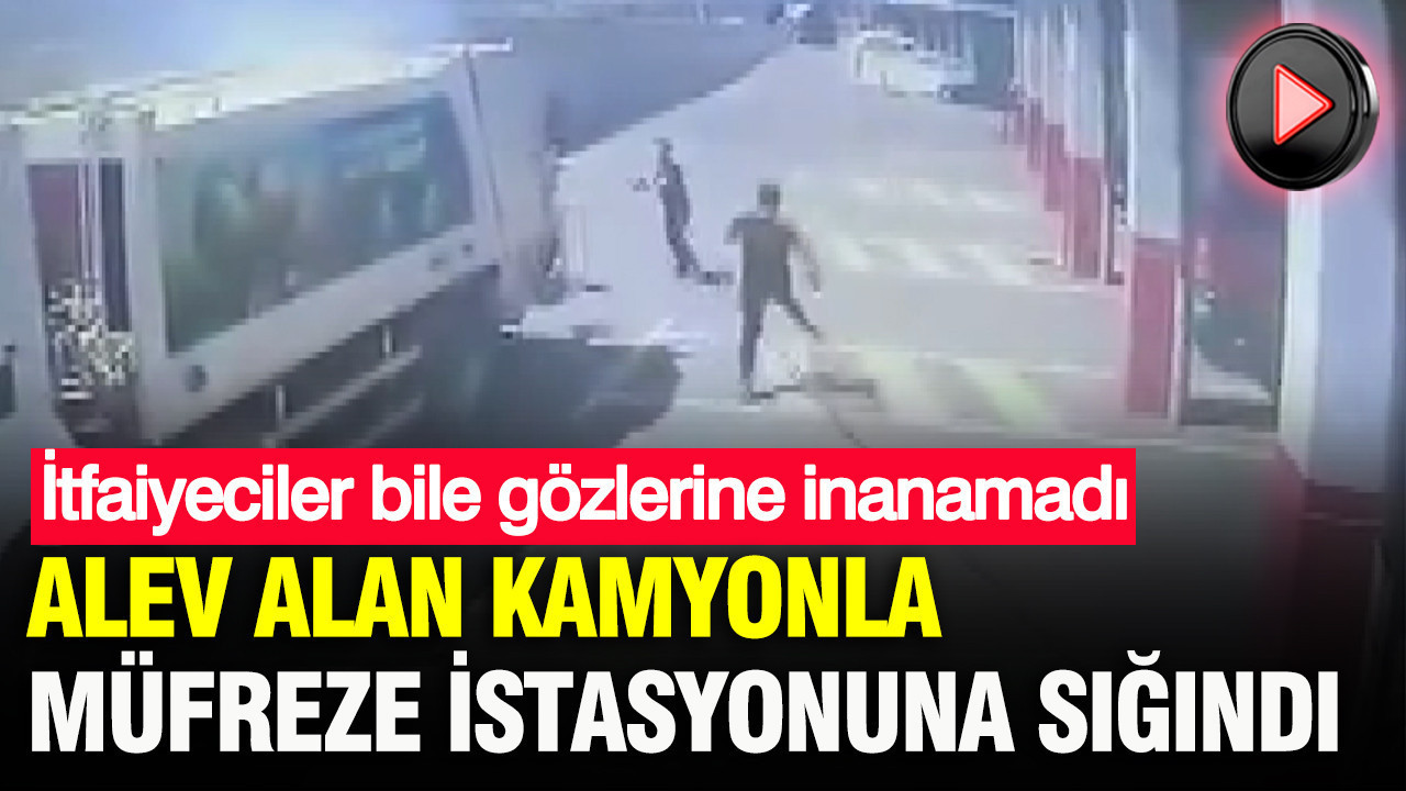 İtfaiyeciler bile gözlerine inanamadı: Alev alan kamyonla mü