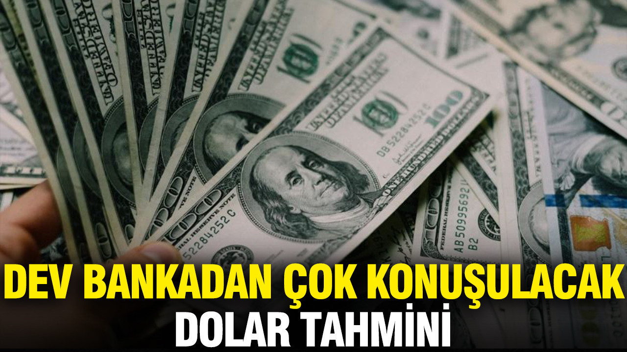 Dev bankadan çok konuşulacak dolar tahmini