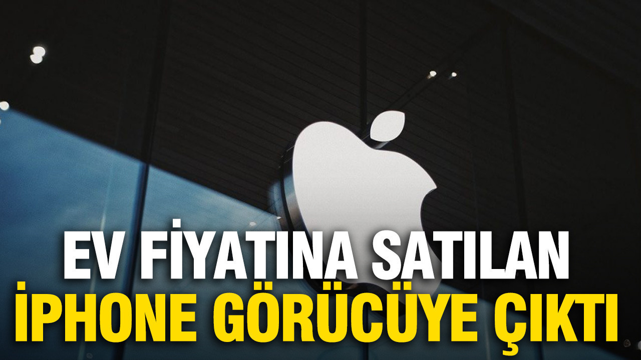 Ev fiyatına satılan iPhone görücüye çıktı: Üzerine İsviçre s