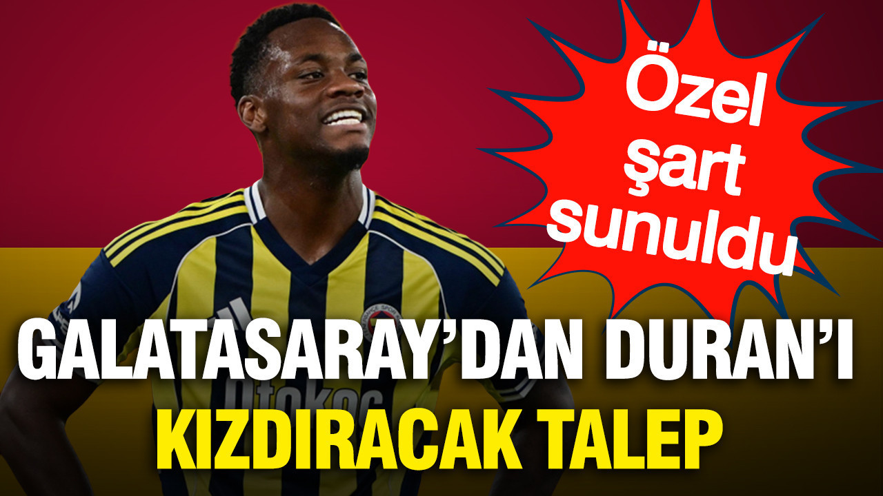Galatasaray Duran'a özel şart sundu: Fenerbahçe dönemi buna 