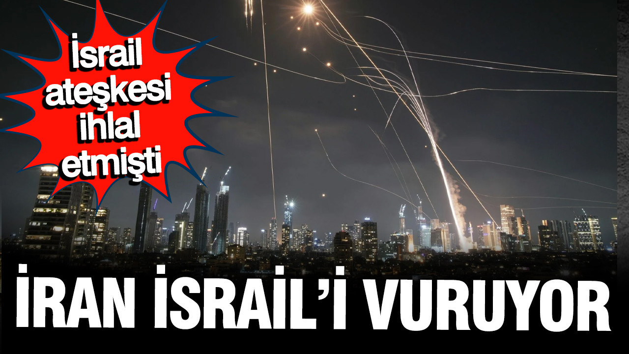 İran'dan fırlatılan füzeler nedeniyle İsrail'in orta ve güne
