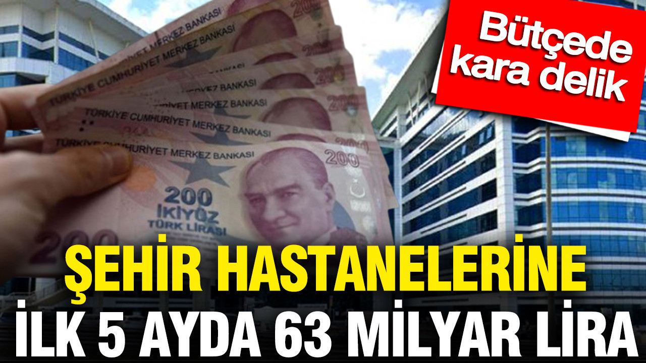 Şehir hastanelerine ilk 5 ayda 63 milyar lira: Büt
