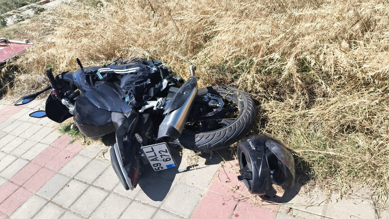 15 metre sürüklendi, kaskı hayatını kurtardı