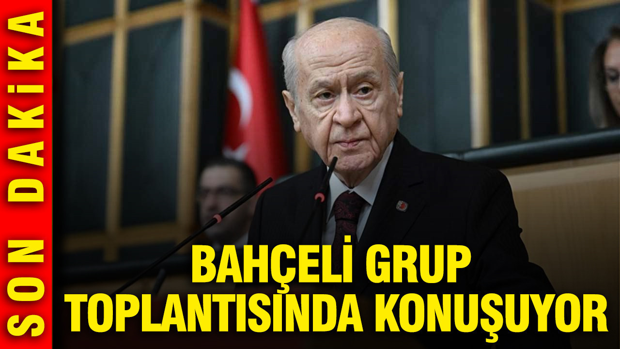 Bahçeli grup toplantısında konuşuyor