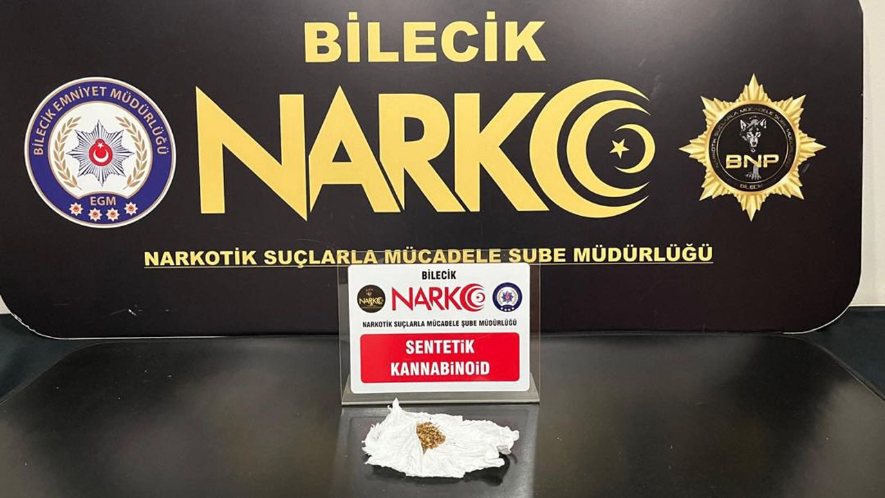 Bilecik’te ehliyetsiz araç kullanırken uyuşturucu 