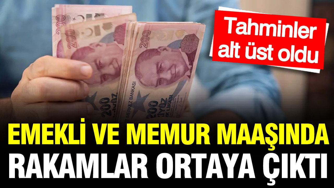 Emekli ve memur temmuz maaşlarında masadaki rakamlar belli o