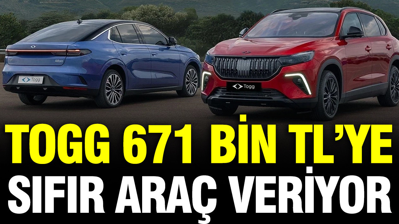 TOGG 671 bin TL’ye sıfır araç veriyor: Yeni kampanya duyurul