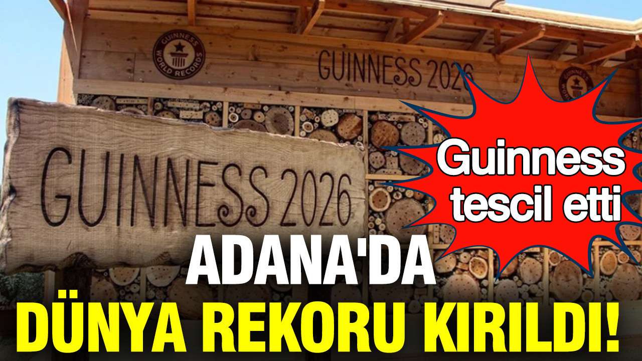 Adana'da dünya rekoru kırıldı: Guinness tescil etti