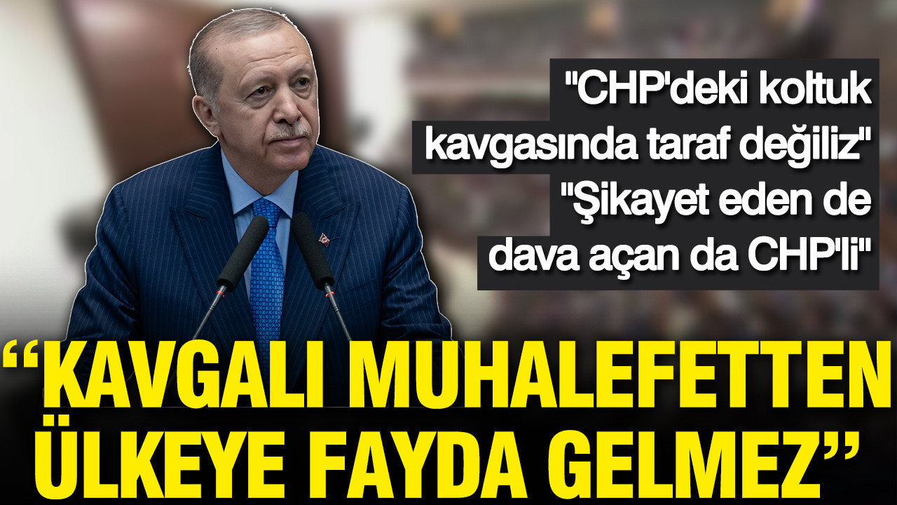 Cumhurbaşkanı Erdoğan'nın hedefinde CHP vardı: Kavgalı muhal