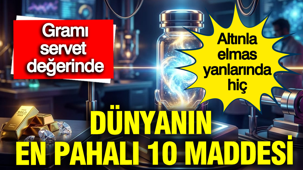 Dünyanın en pahalı 10 maddesi: Altın ve Elmas yanl