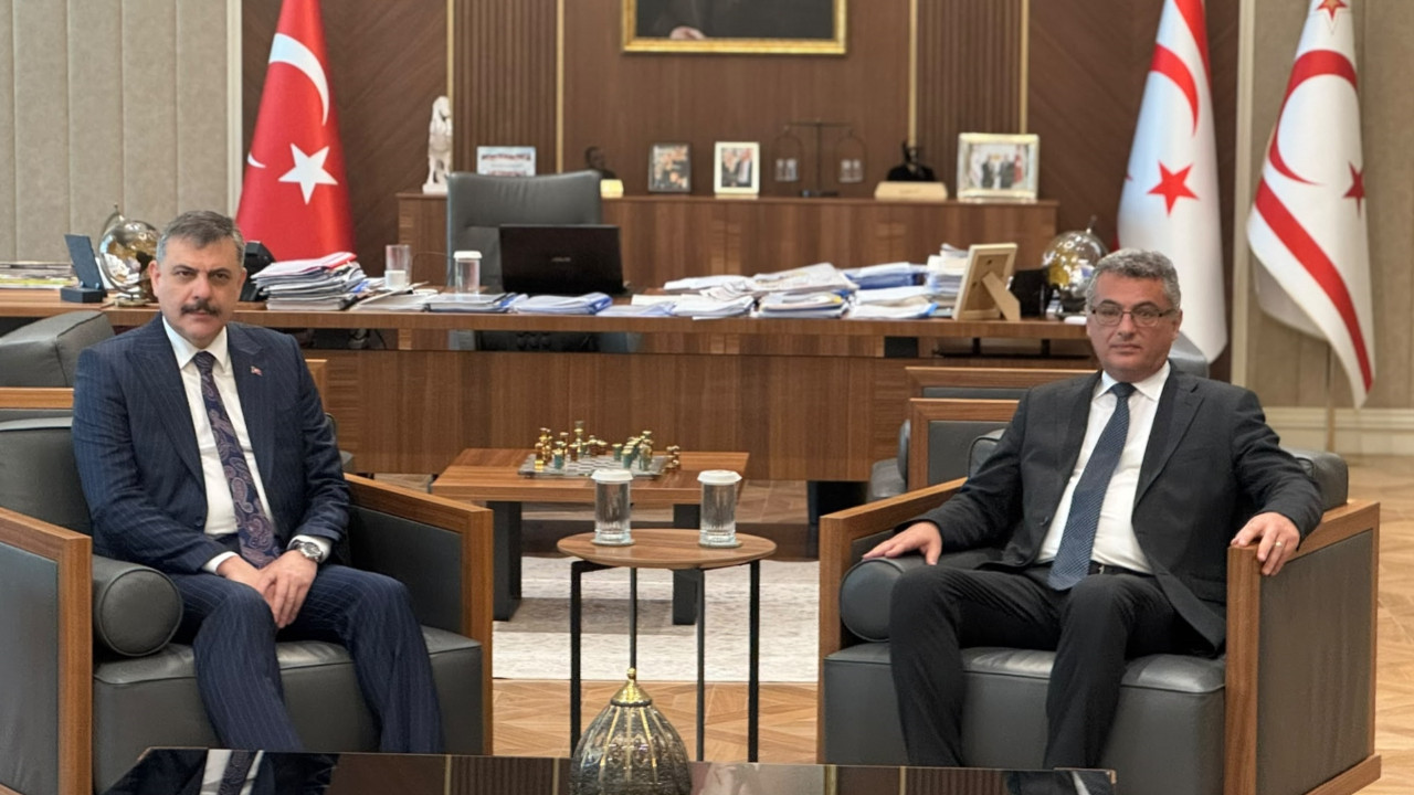 KKTC Cumhurbaşkanı Erhürman, İçişleri Bakanı Çiftçi'yi kabul