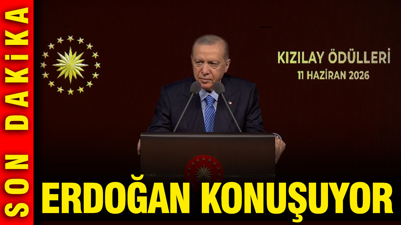 Kızılay ödülleri... Erdoğan konuşuyor