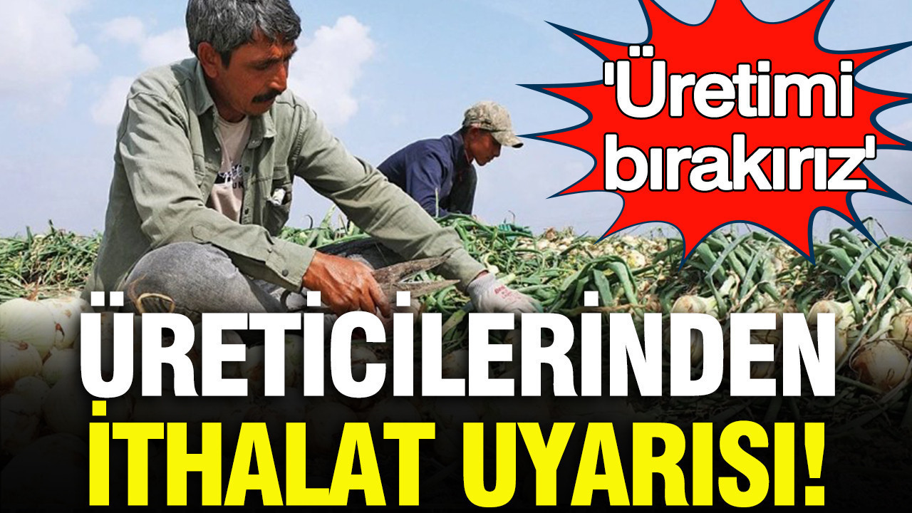 Soğan üreticilerinden ithalat uyarısı: Soğan ithal