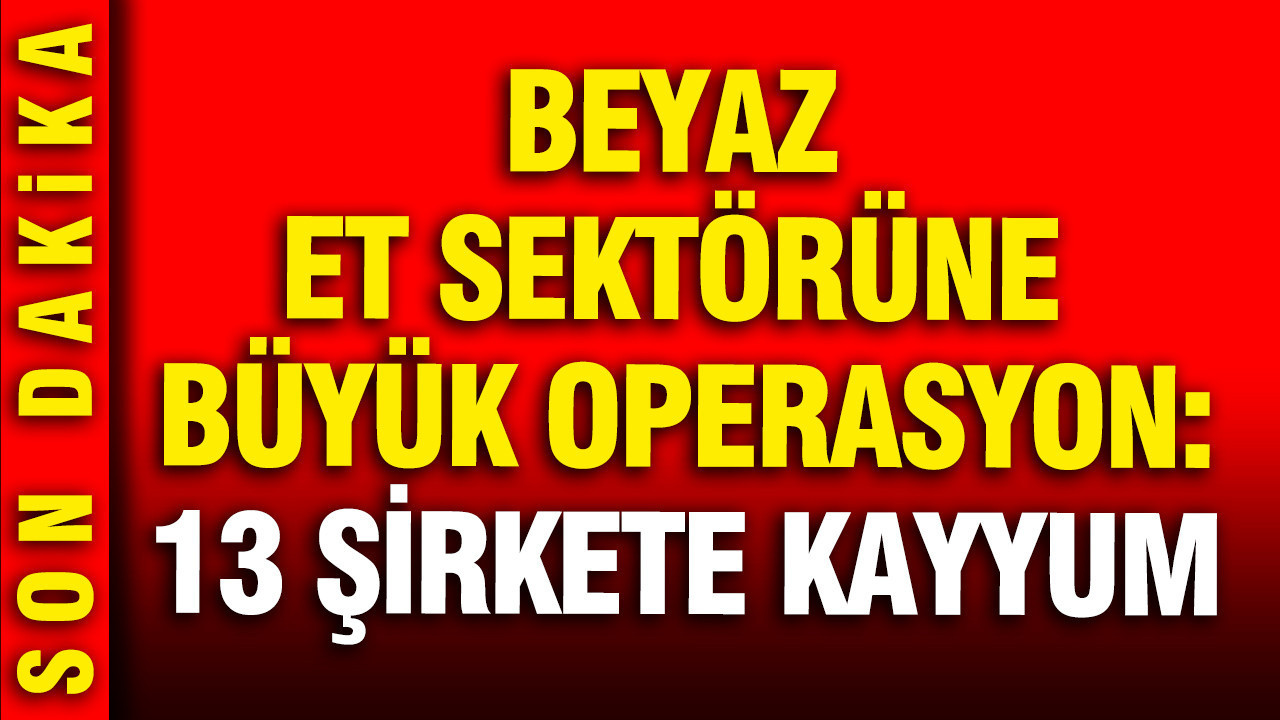 Beyaz et sektörüne büyük operasyon: 13 şirkete kayyum atandı