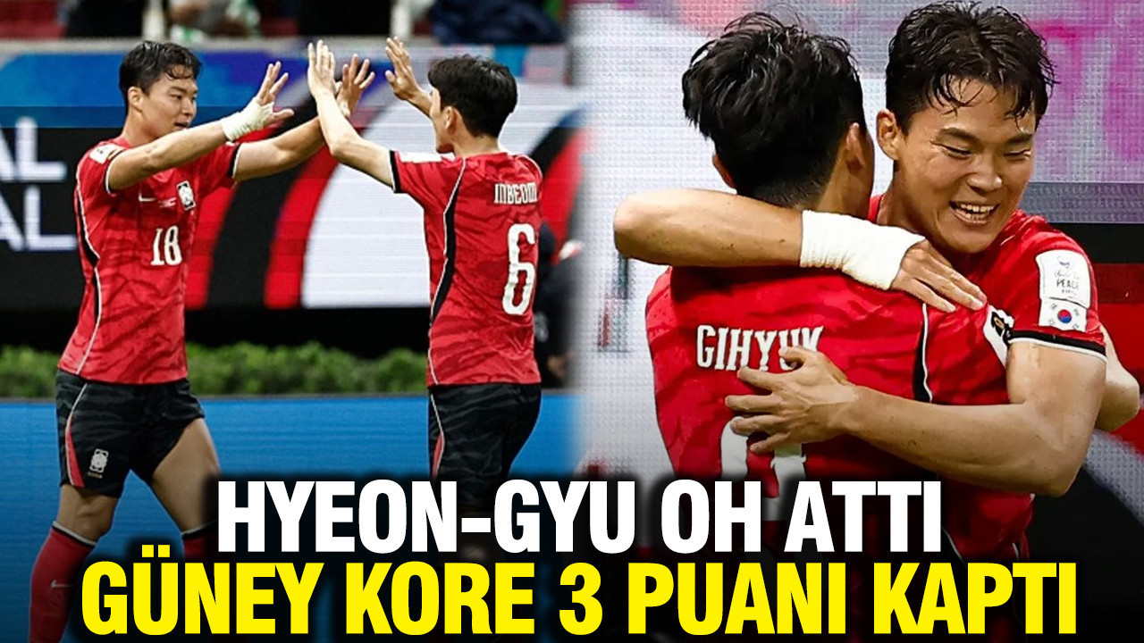 Hyeon-Gyu Oh attı Güney Kore 3 puanı kaptı