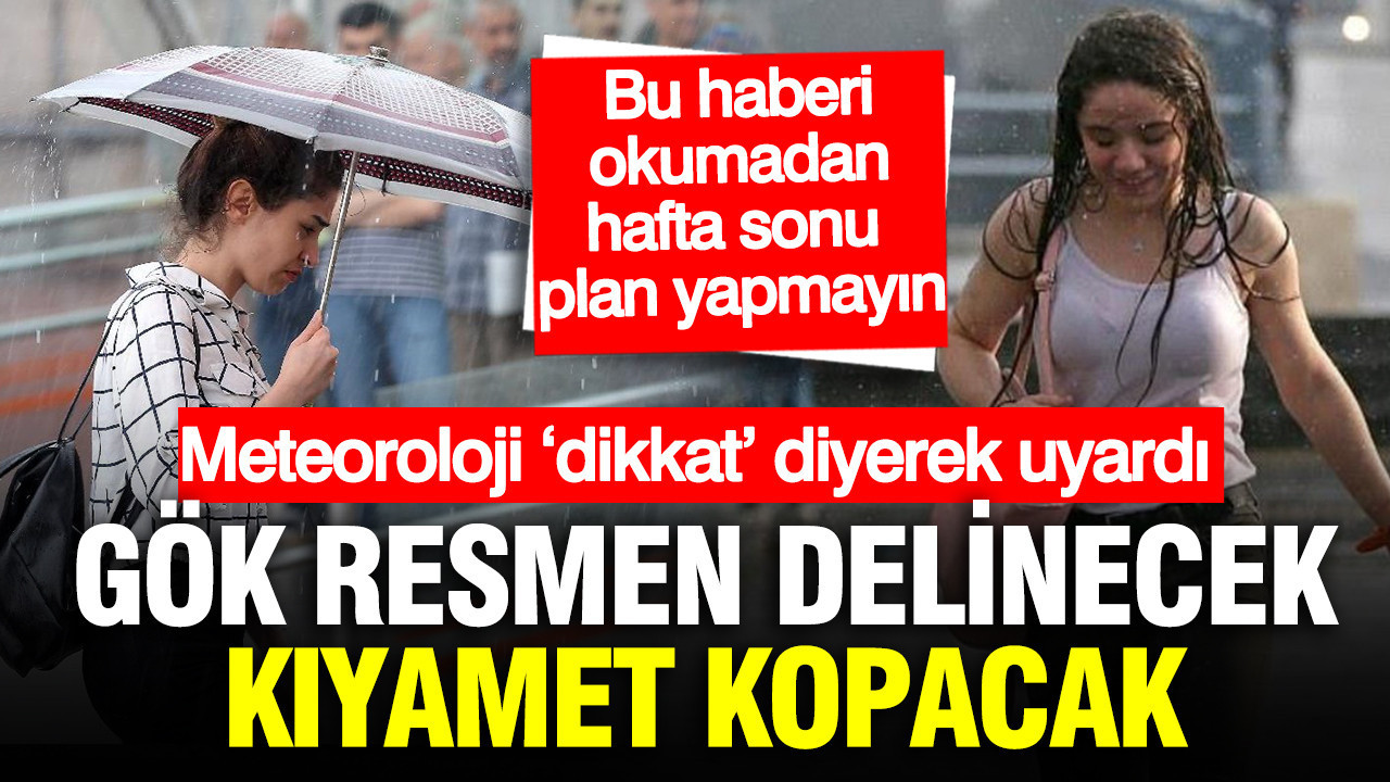 Meteoroloji yarın için uyardı: Birçok şehre şiddetli gök gür