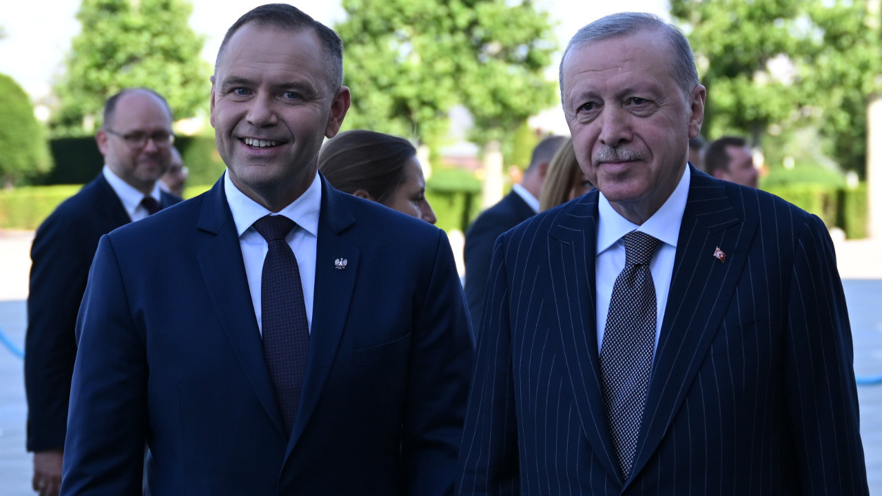 Cumhurbaşkanı Erdoğan, Polonya Cumhurbaşkanı Karol Nawrocki’yi kabul etti
