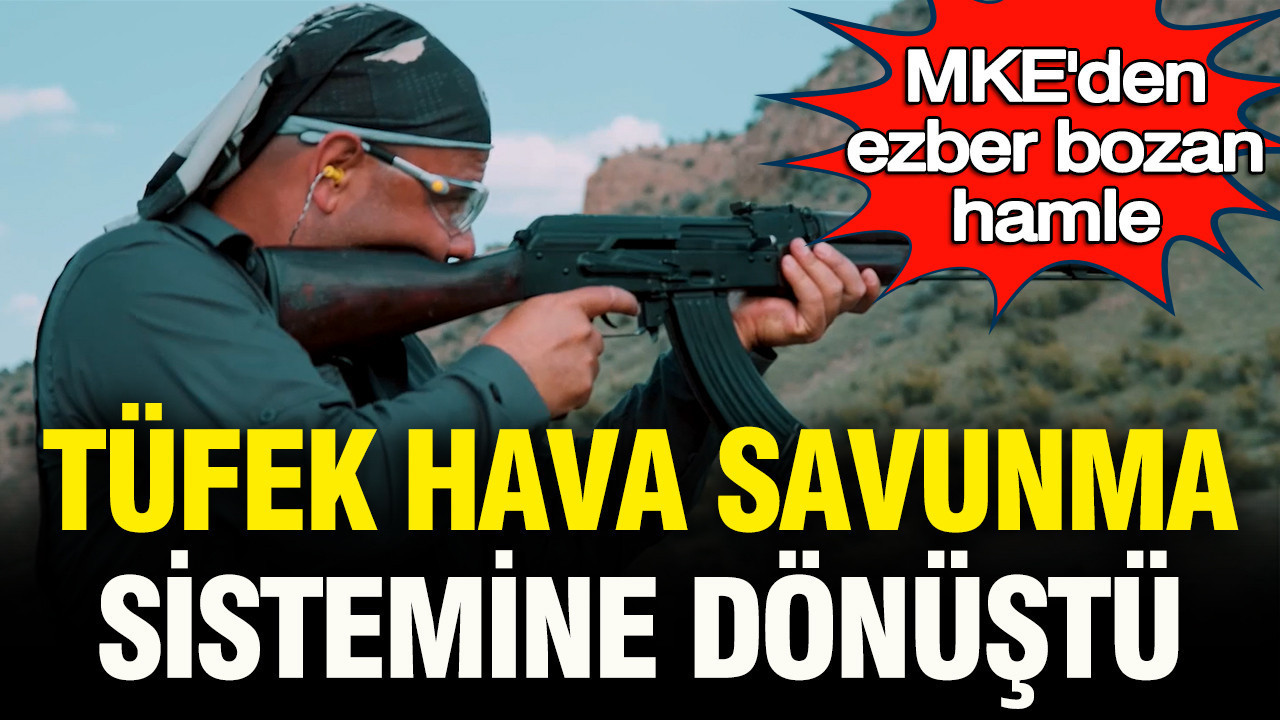 MKE'den ezber bozan hamle: Piyadenin elindeki tüfek hava savunma sistemine dönüştü