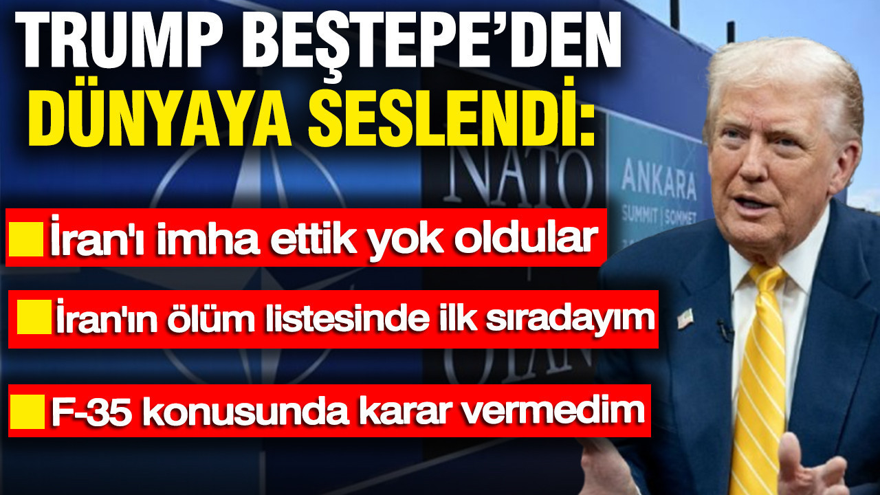 Trump Beştepe'den dünyaya seslendi: İran'ın ölüm listesinde birinci sıradayım