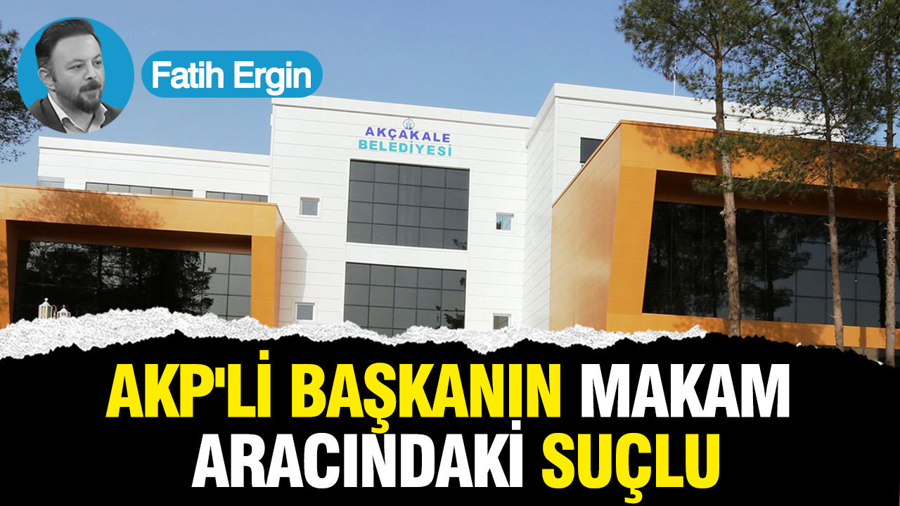 AKP'li başkanın makam aracındaki suçlu