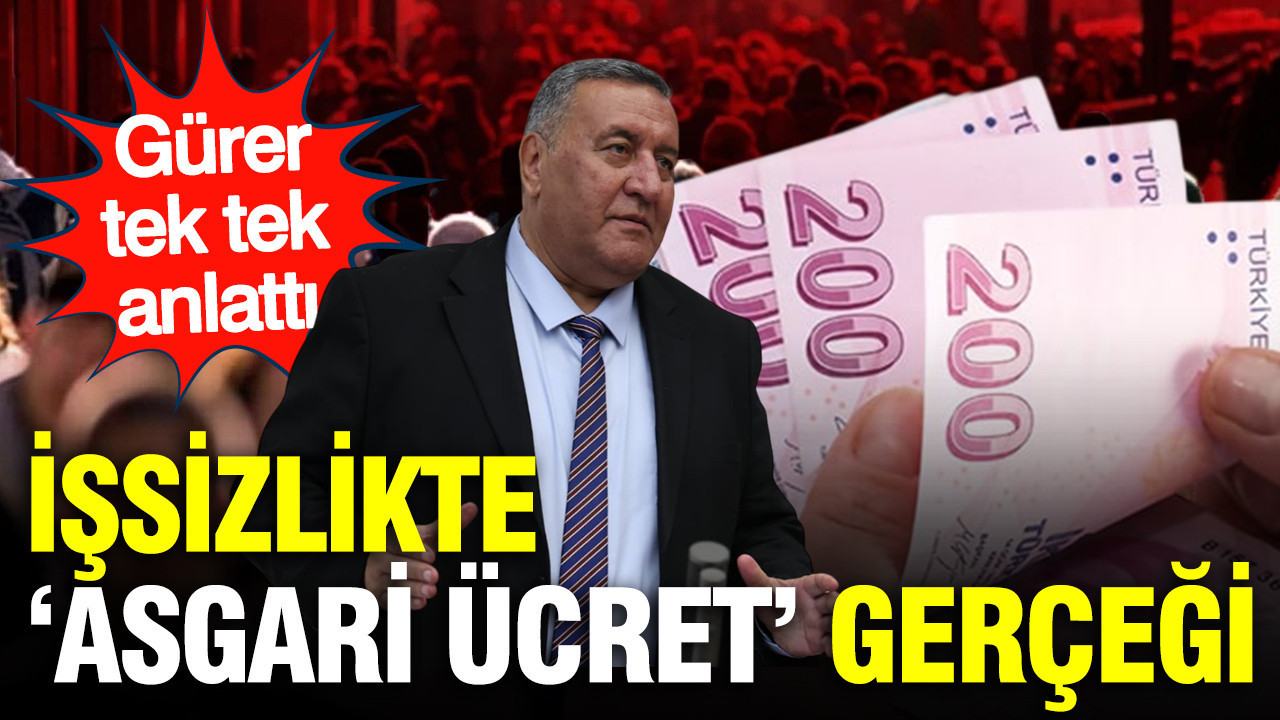 İşsizlikte ‘Asgari ücret’ gerçeği: Ömer Fethi Gürer açıkladı