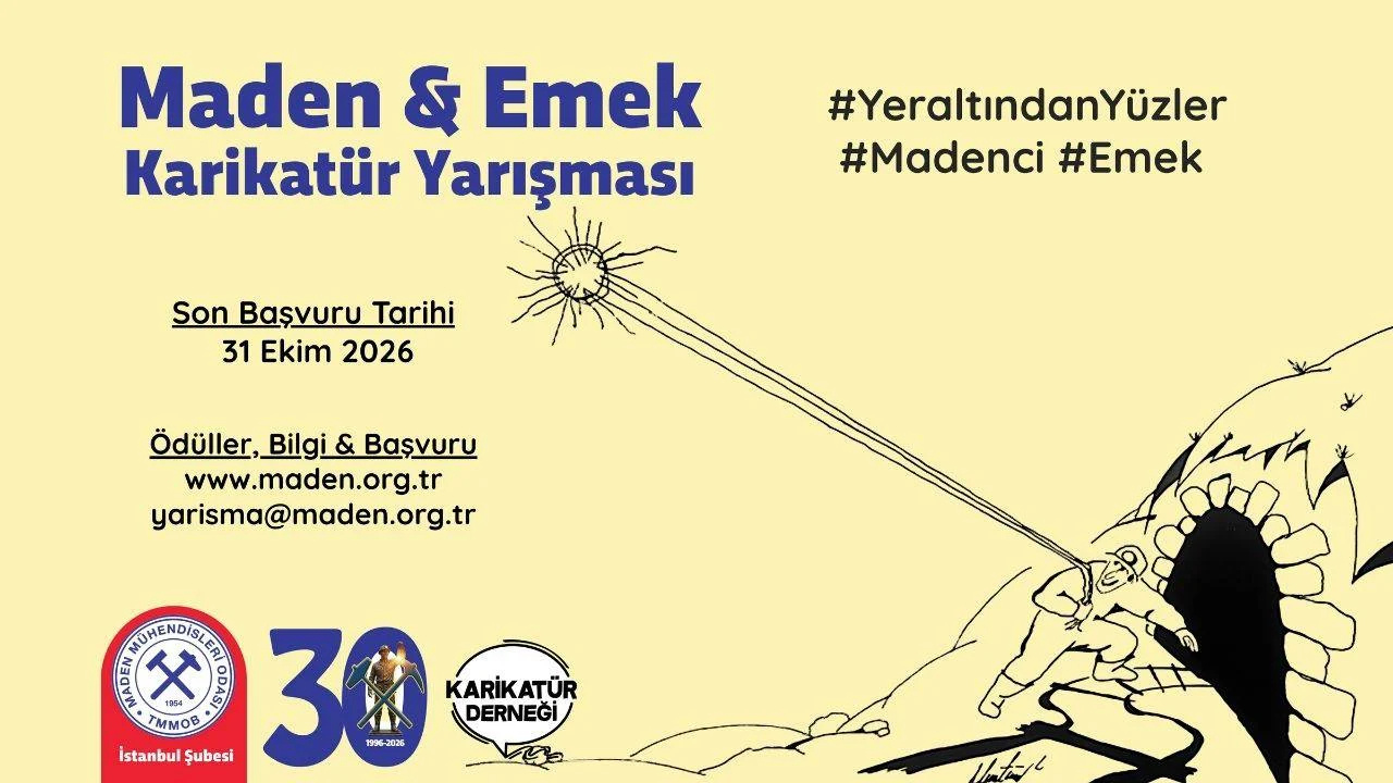 Madencilerin zorlu yaşamı çizgilere taşınıyor: 'Maden ve Emek' karikatür yarışması başladı