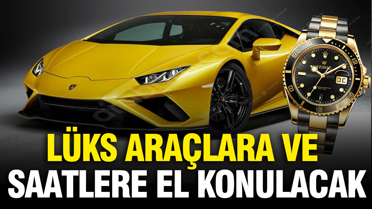 Almanya'da lüks araçlara ve saatlere el konulacak