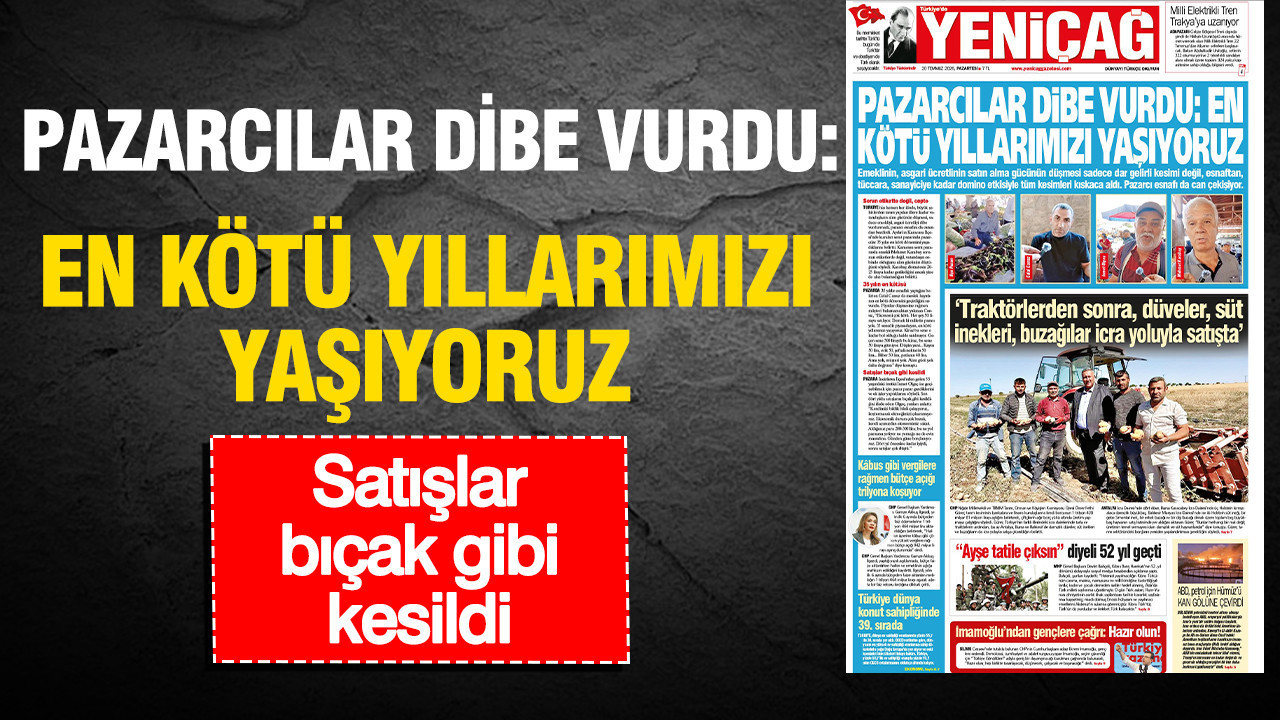 Pazarcılar dibe vurdu, en kötü yılları yaşıyorlar