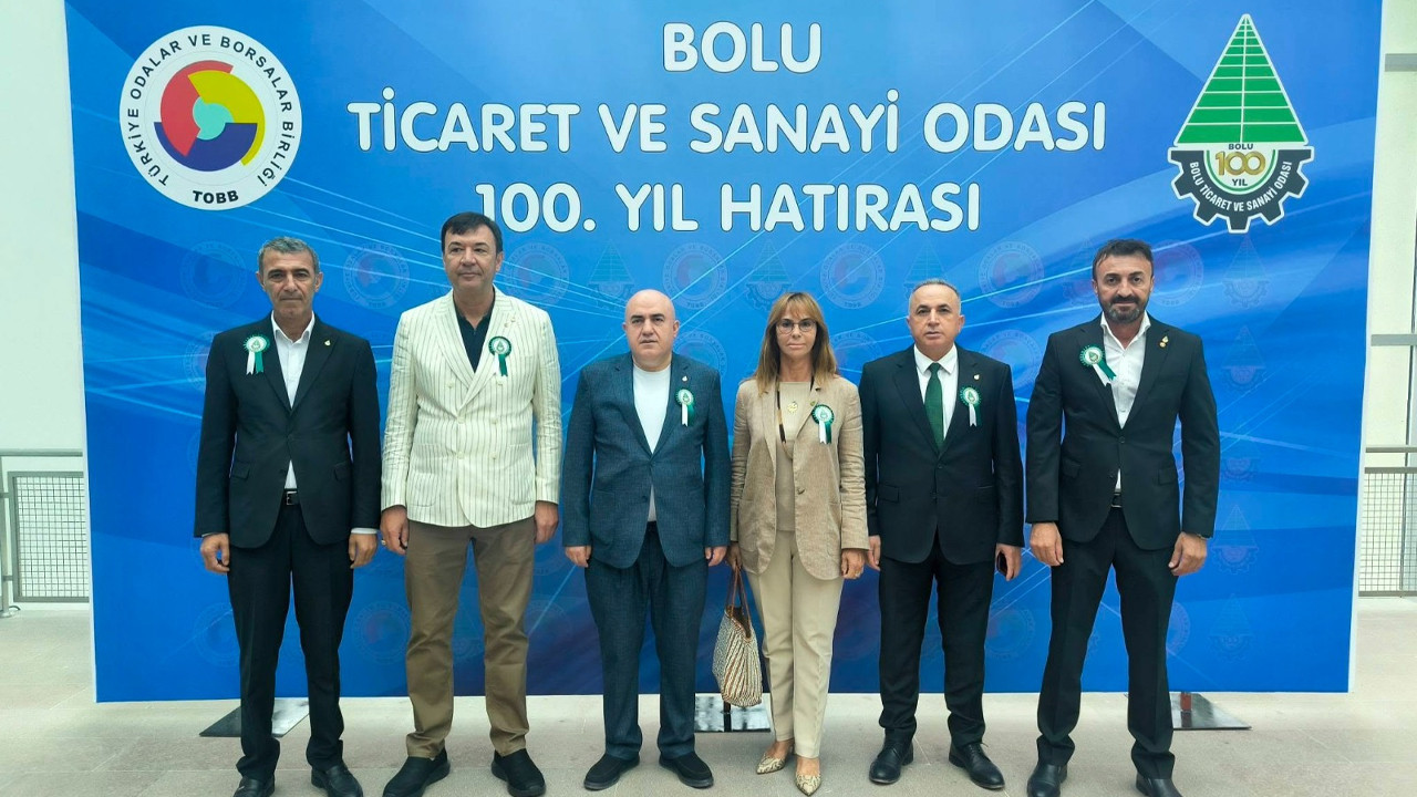 Bilecik TSO heyeti, Bolu TSO'nun 100. yıl programına katıldı