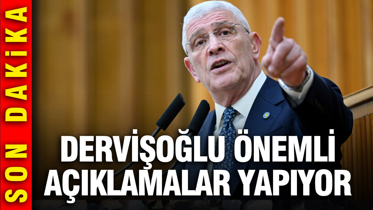 İYİ Parti lideri Müsavat Dervişoğlu partisinin grup toplantısında konuşuyor