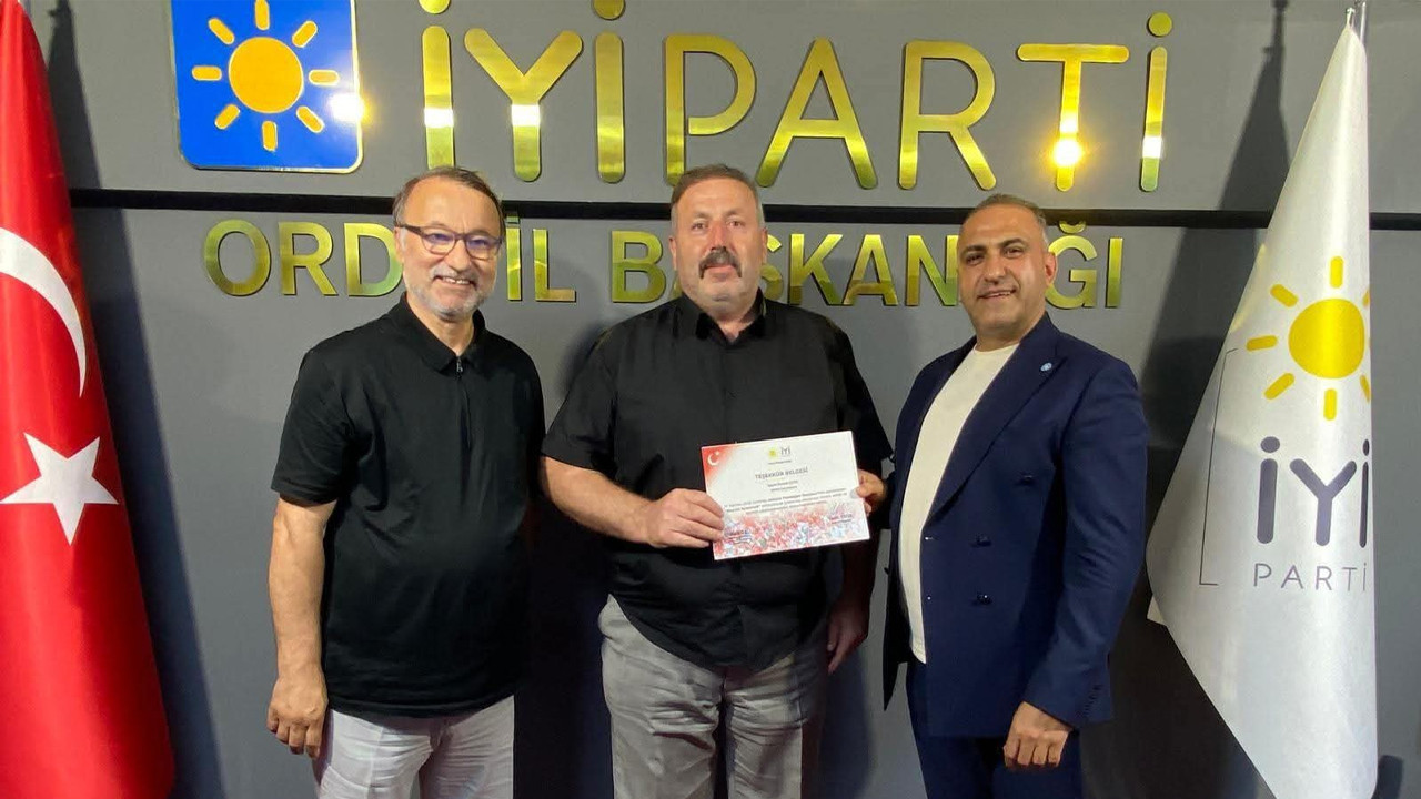 İYİ Parti Genel Merkezi'nden Çamaş İlçe Başkanlığı'na Ankara mitingi teşekkürü