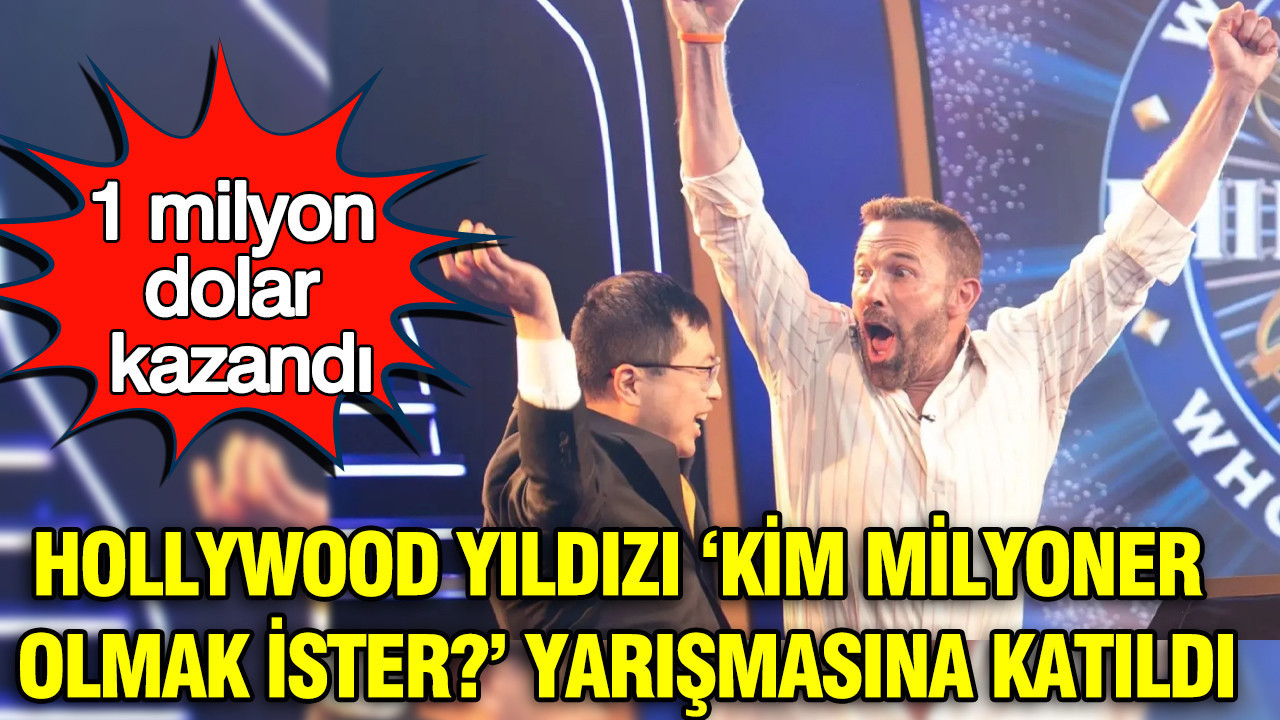 Ünlü Hollywood yıldızı "Kim Milyoner Olmak İster?" yarışmasına katıldı: 1 milyon dolar kazandı