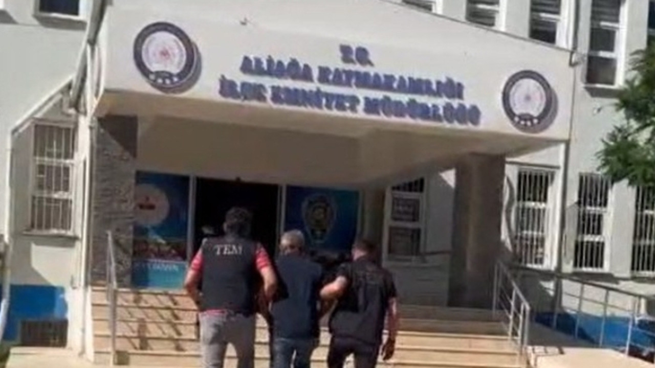 Aliağa'da 9 yıl 10 ay hapis cezası bulunan şahıs polis ekiplerince yakalandı