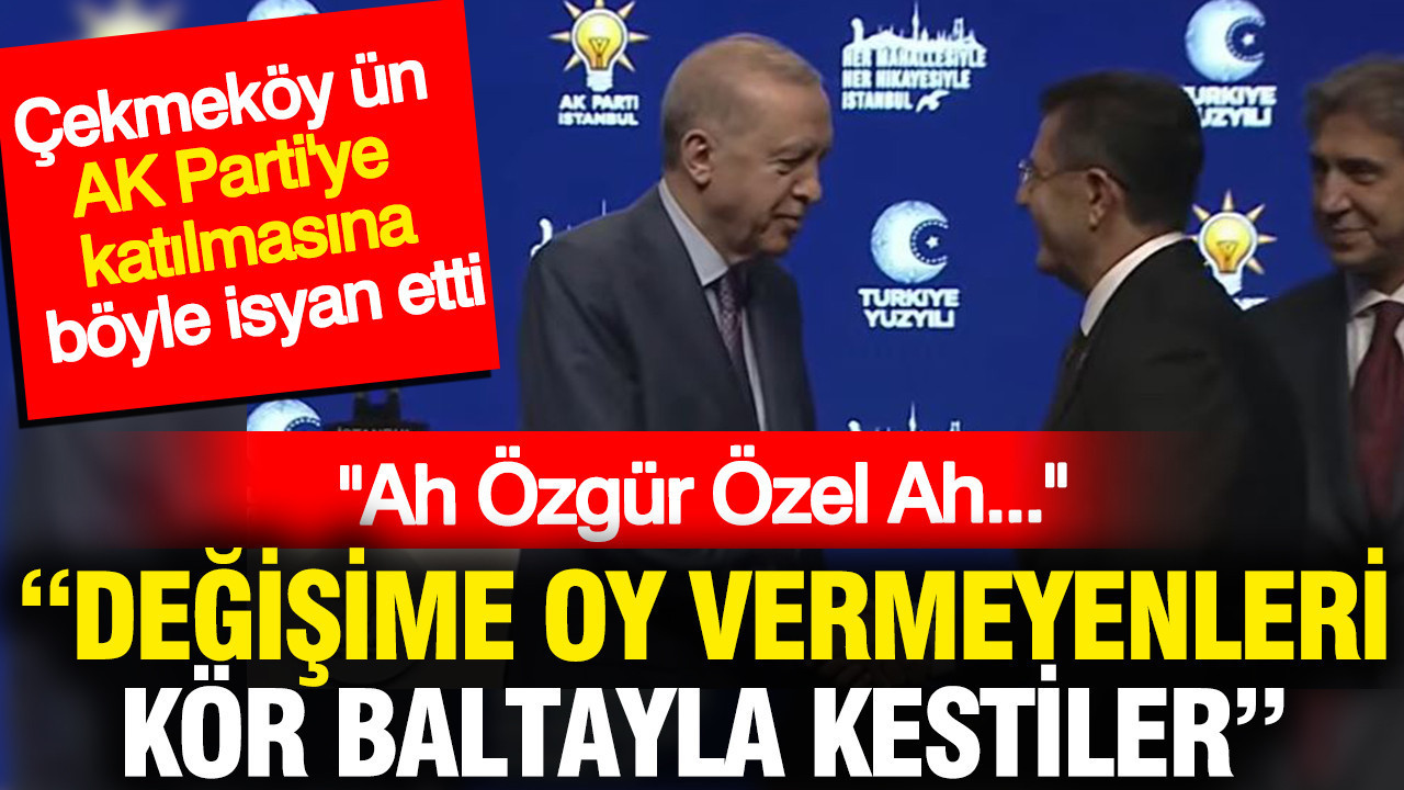 CHP'li Çetin Çapan: Değişime oy vermeyenleri kör baltayla kestiler ah Özgür Özel ah