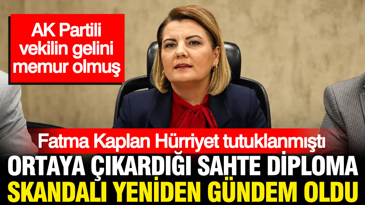 Fatma Kaplan Hürriyet tutuklanmıştı: Sahte diplomalı AK Partili tekrar gündem oldu
